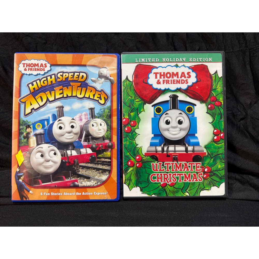 Thomas & Friends DVD Lot High Speed Adventures & Ultimate Christmas Holiday Ed